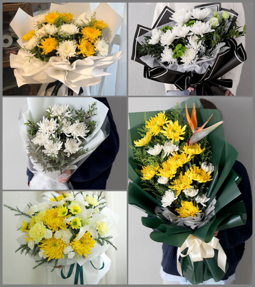 山东滨州滨城区市中街道白事花束代送